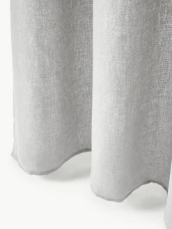 Semi-transparante gordijnen Harmony met tunnelzoom, 2 stuks^Westwing Collection Outlet