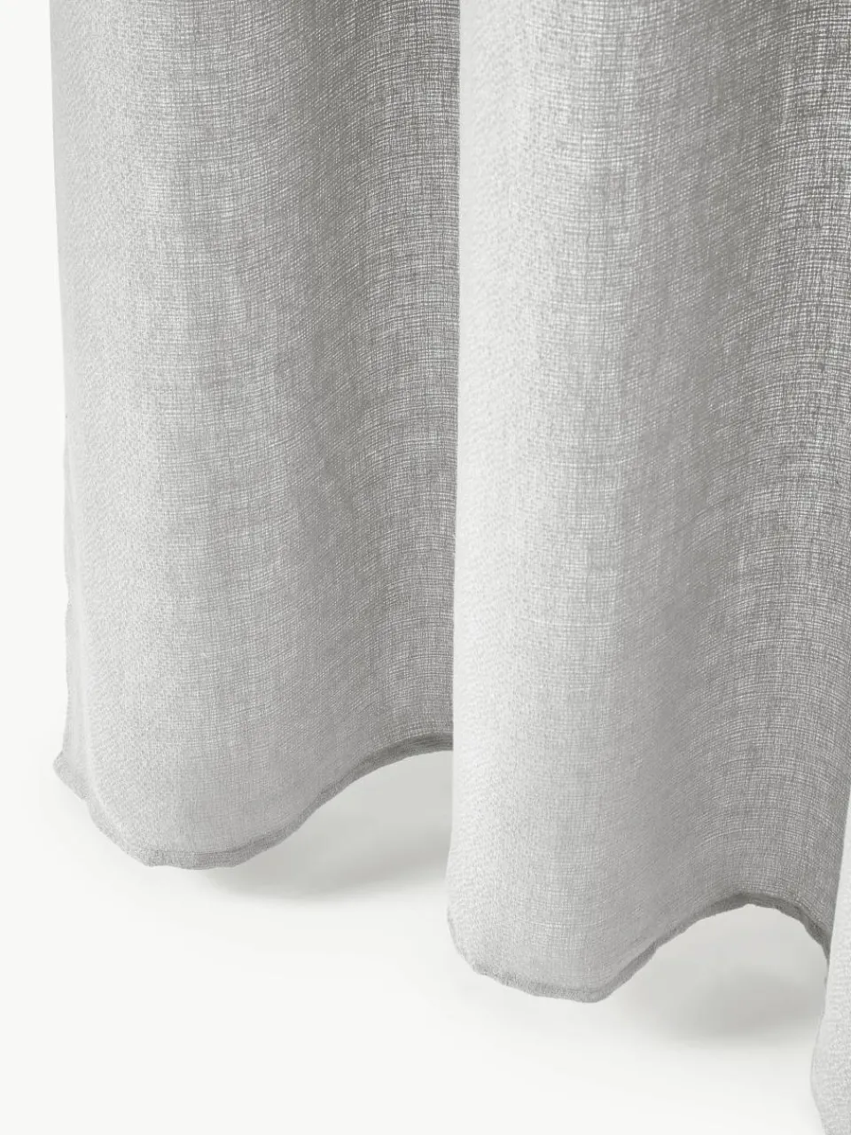 Semi-transparante gordijnen Harmony met tunnelzoom, 2 stuks^Westwing Collection Outlet