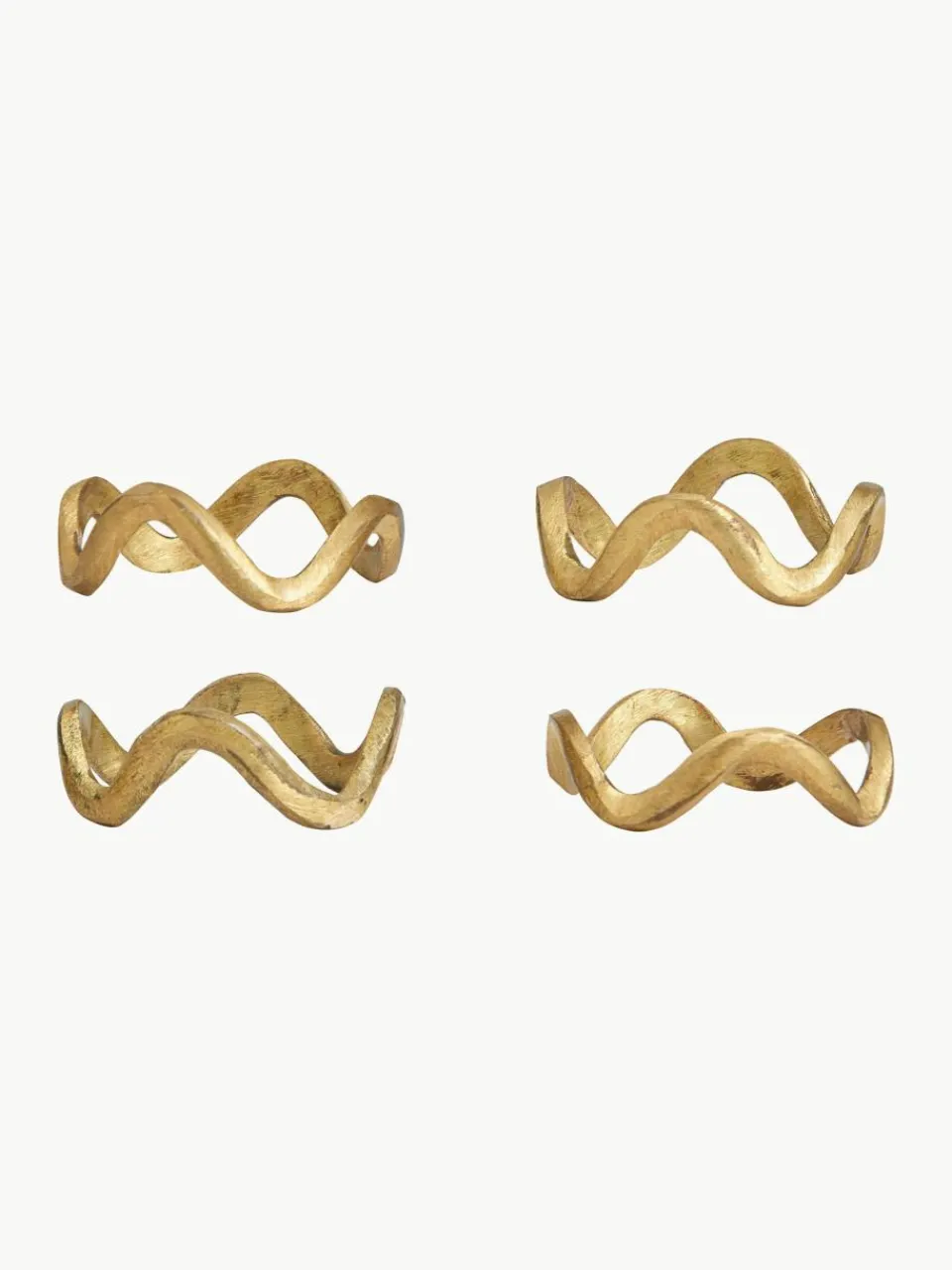 Servetringen Skye van messing, 4 stuks^Nordal Sale