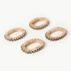 Servetringen Weave van rotan en mangohout, 4 stuks^ferm LIVING Discount
