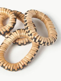 Servetringen Weave van rotan en mangohout, 4 stuks^ferm LIVING Discount