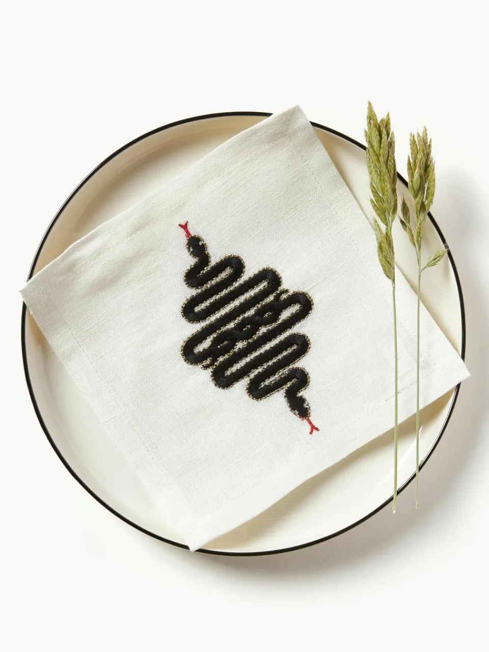 Servetten Snake, 4 stuks^Jonathan Adler Outlet