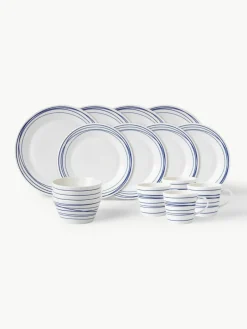 Serviesset Pacific blauw van porselein, 4 personen (16-delig)^ROYAL DOULTON Fashion