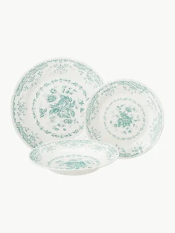 Serviesset Rose met bloemmotief, 6 personen (18-delig)^Bitossi Home Discount