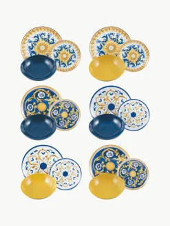 Serviesset Sicilia, 6 personen (18-delig)^Villa D'Este Home Tivoli Fashion