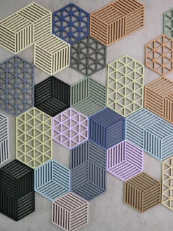 Silicone onderzetter Hexagon^Zone Denmark Discount