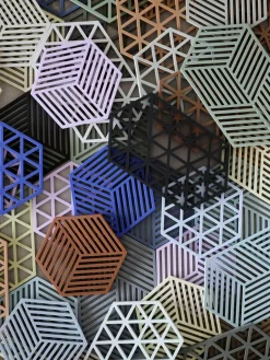 Silicone onderzetter Hexagon^Zone Denmark Best