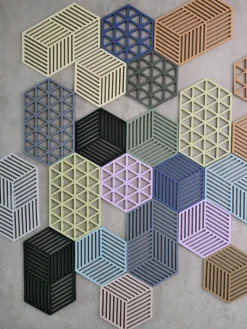 Silicone onderzetter Hexagon^Zone Denmark Fashion