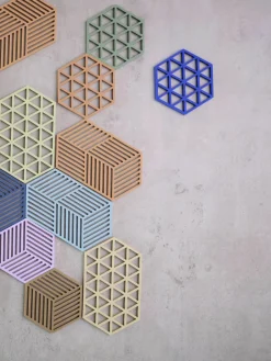 Siliconen onderzetter Triangles^Zone Denmark Best