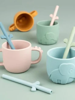Siliconen rietjes Peekaboo, set van 5^Done by Deer Discount