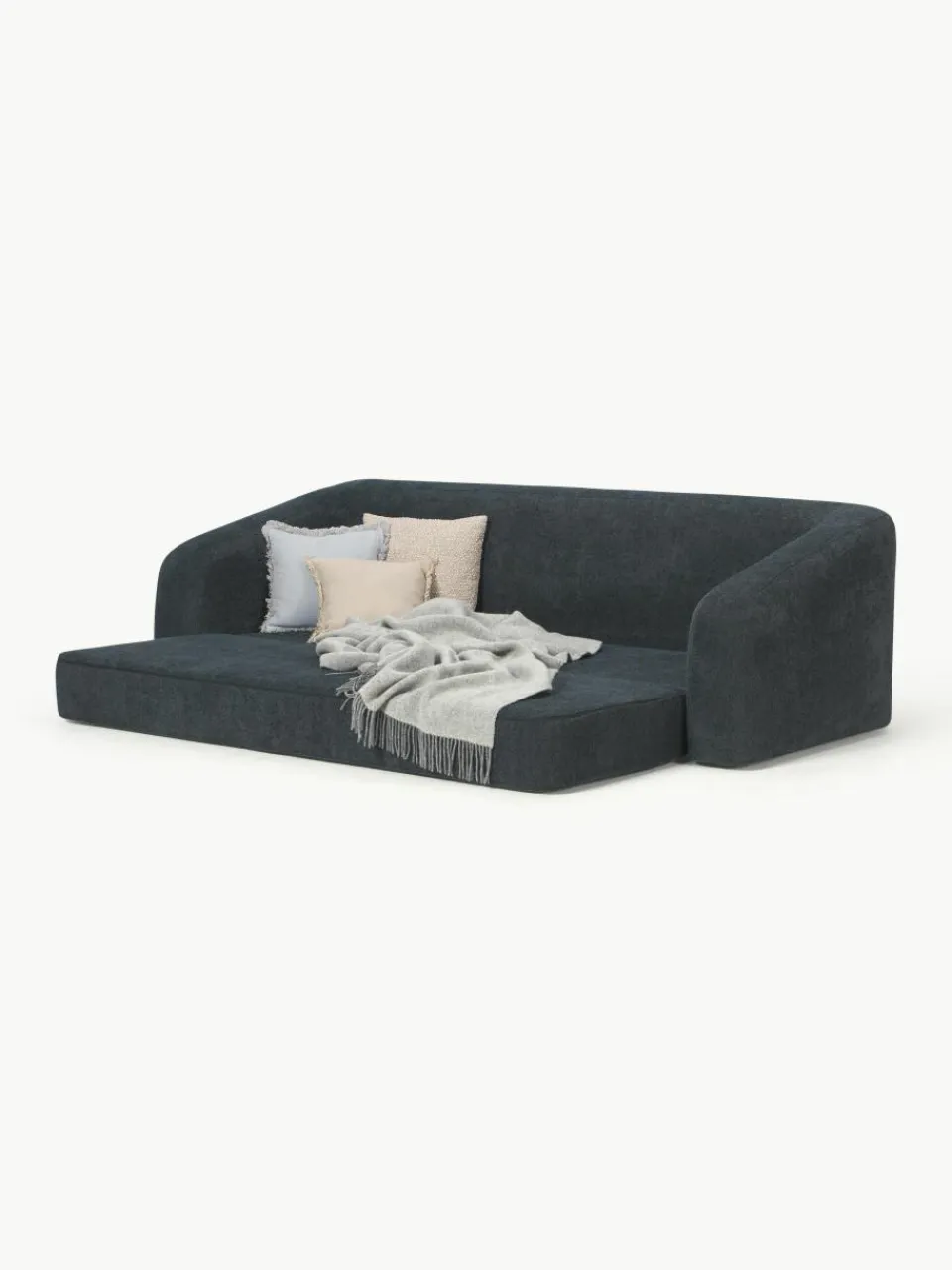 Slaapbank Eliot (3-zits) uit teddy-bouclé^Westwing Collection New