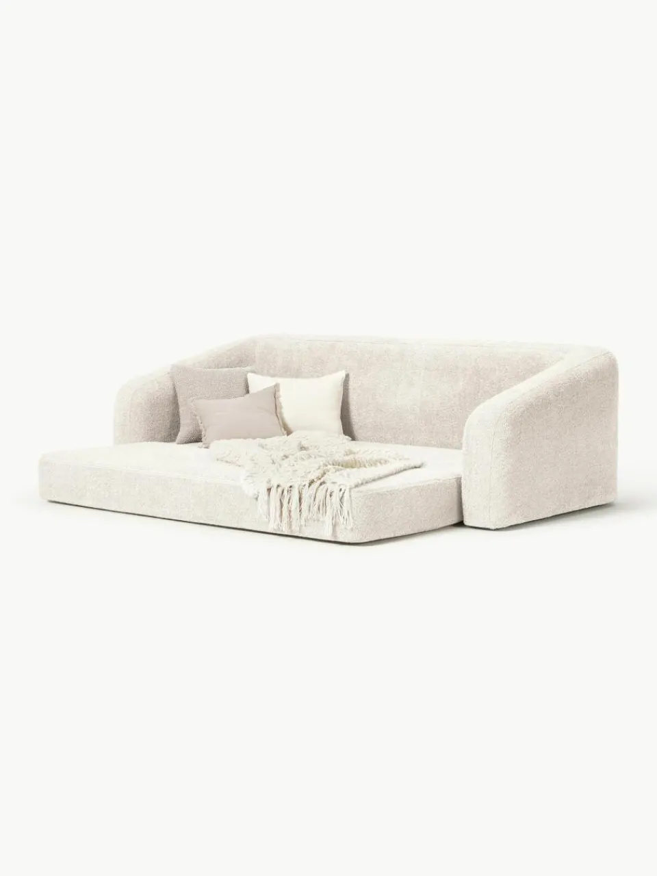 Slaapbank Eliot (3-zits) uit teddy-bouclé^Westwing Collection Clearance