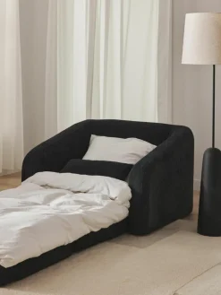 Slaapfauteuil Eliot uit teddy-bouclé^Westwing Collection Online
