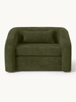 Slaapfauteuil Eliot uit teddy-bouclé^Westwing Collection Clearance