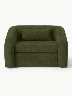 Slaapfauteuil Eliot uit teddy-bouclé^Westwing Collection Clearance