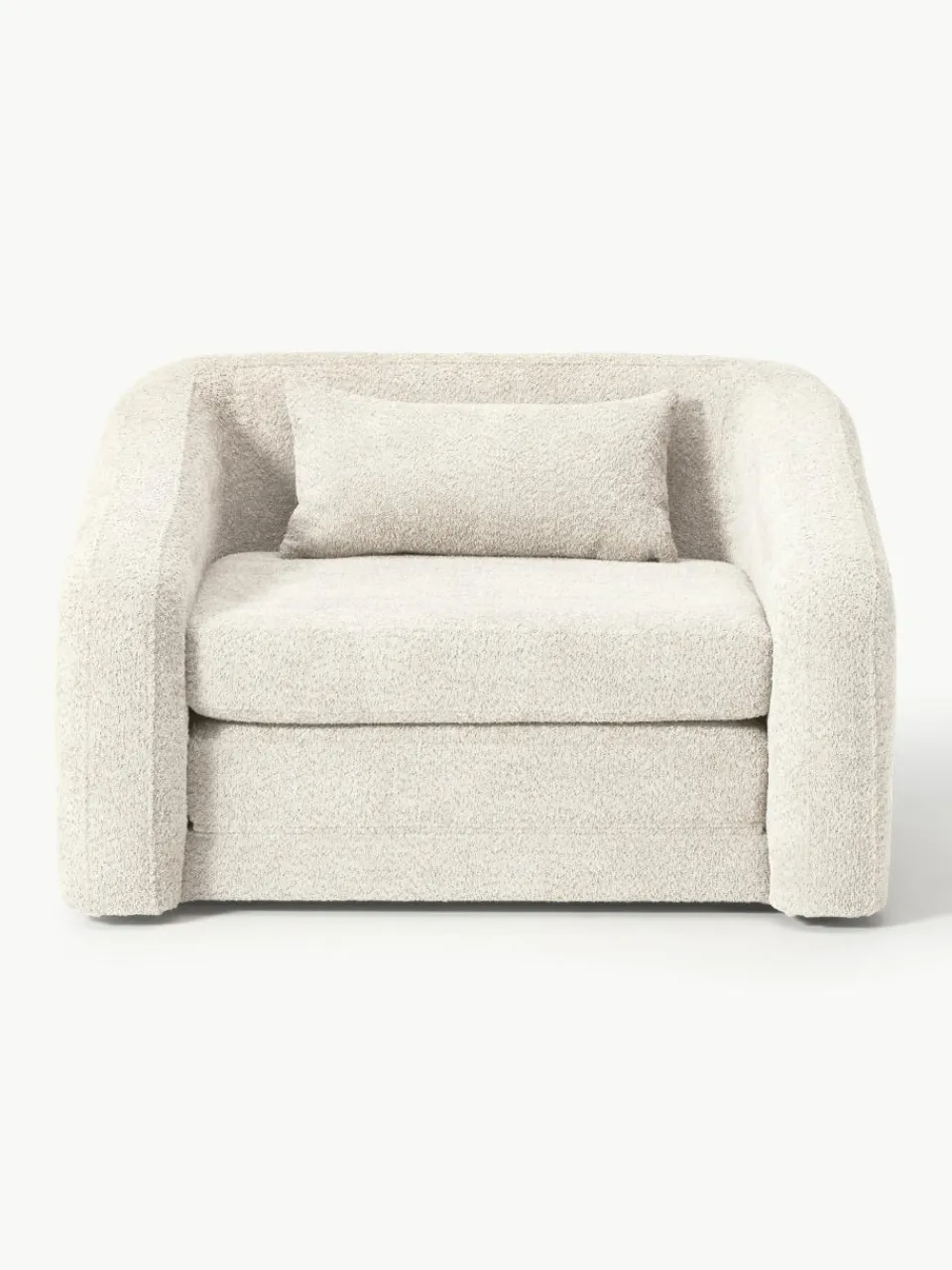 Slaapfauteuil Eliot uit teddy-bouclé^Westwing Collection Outlet