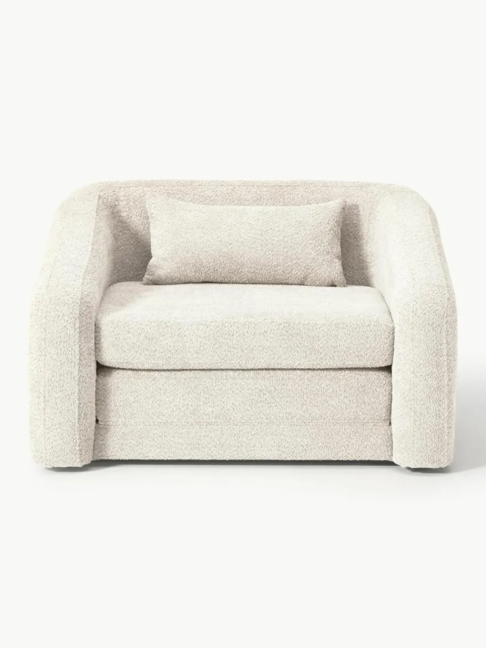 Slaapfauteuil Eliot uit teddy-bouclé^Westwing Collection Outlet