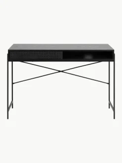Smal bureau Angus met opbergruimte^Westwing Outlet