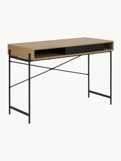 Smal bureau Angus met opbergruimte^Westwing Fashion