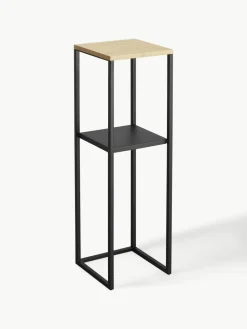 Smal wandrek Tower van metaal en bamboehout^Yamazaki Outlet