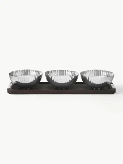 Snackschalenset Bernadotte met serveerplateau, set van 4^GEORG JENSEN Discount