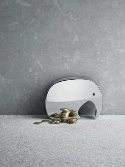 Spaarpot Moneyphant van edelstaal^GEORG JENSEN Clearance