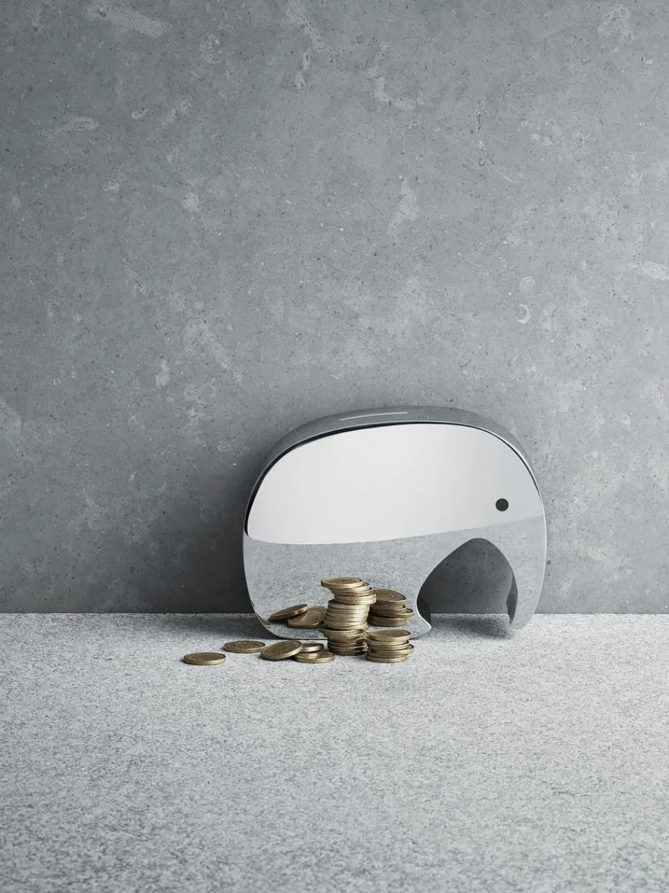 Spaarpot Moneyphant van edelstaal^GEORG JENSEN Clearance