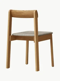 Stapelbare stoelen Blueprint van eikenhout met zitkussen, 2 stuks^Form & Refine Hot