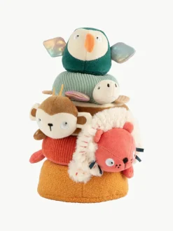 Stapelspeelgoed Wildlife, set van 5^Sebra Discount