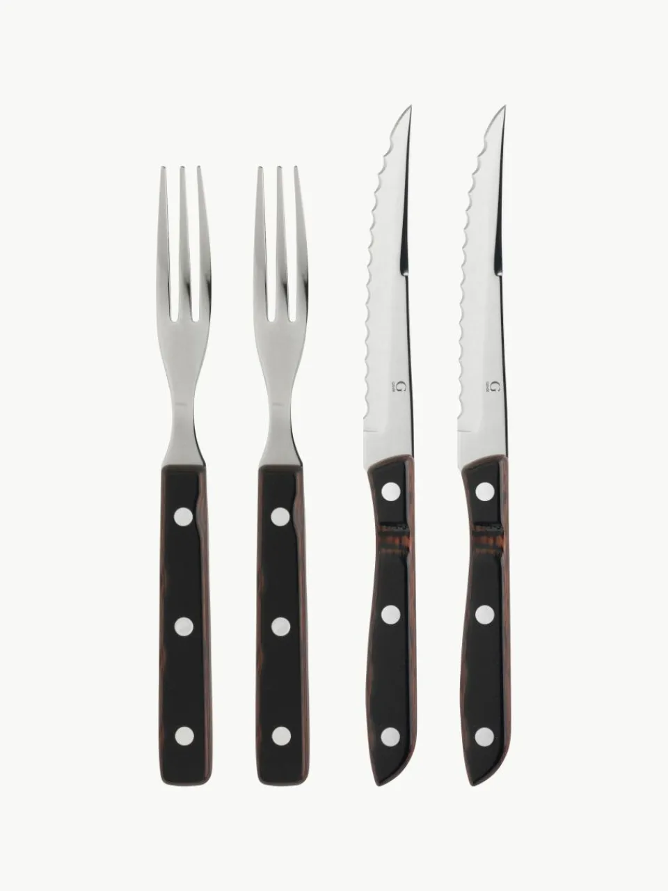Steakbestekset Old Farmer met doos, in verschillende setgroottes^Gense Clearance