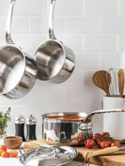 Steelpan Affinity met deksel van roestvrij staal^De Buyer Outlet