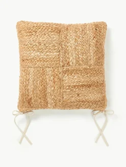 Stoelkussen Bono van jute, 2 stuks^Westwing Collection New