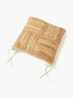 Stoelkussen Bono van jute, 2 stuks^Westwing Collection New