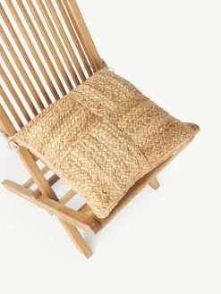 Stoelkussen Bono van jute, 2 stuks^Westwing Collection New