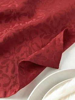 Stoffen servetten Hollyn met winters motief, 4 stuks^Westwing Collection Sale