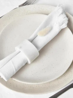 Stoffen servetten Nalia met franjes, 2 stuks^Cote Table Online