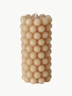 Stompkaarsen Pearls, 3-delig, H 14 cm^Westwing Fashion