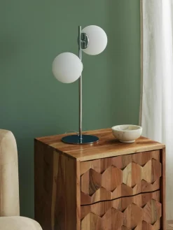 Tafellamp Atlanta van opaalglas^Westwing Collection New