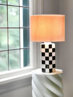 Tafellamp Check met dambordpatroon^&k Amsterdam Clearance
