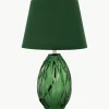 Tafellamp Crystal Velvet met glazen voet^Westwing Best