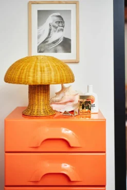 Tafellamp Mustard van rotan^HKLIVING Online
