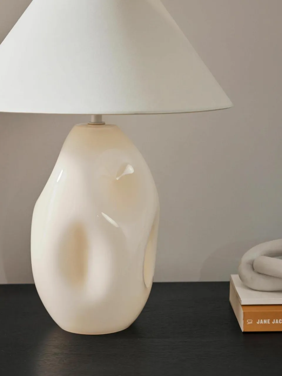 Tafellamp Xilia van opaalglas^Westwing Online