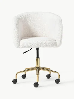 Teddy bureaustoel Emmie, in hoogte verstelbaar^Westwing Collection Outlet