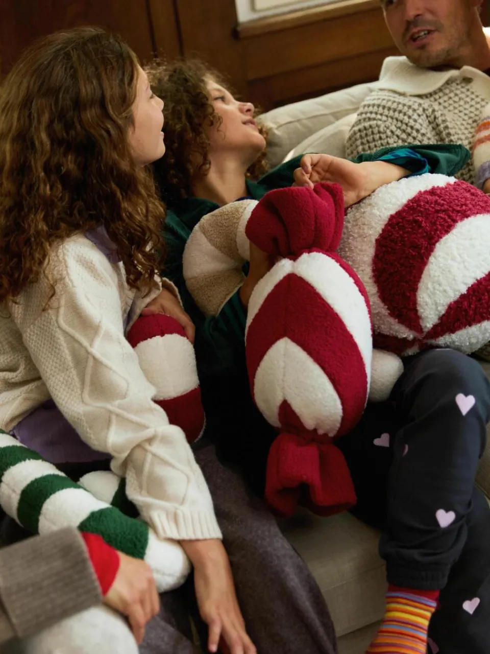 Teddy decoratief kussen Sweety in snoepjesvorm^Westwing Collection Online