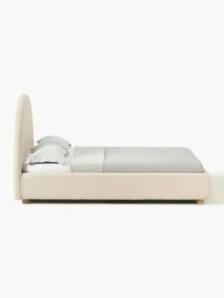 Teddy gestoffeerd bed Ebba^Westwing Collection Fashion