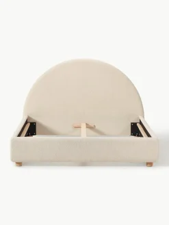 Teddy gestoffeerd bed Ebba^Westwing Collection Fashion
