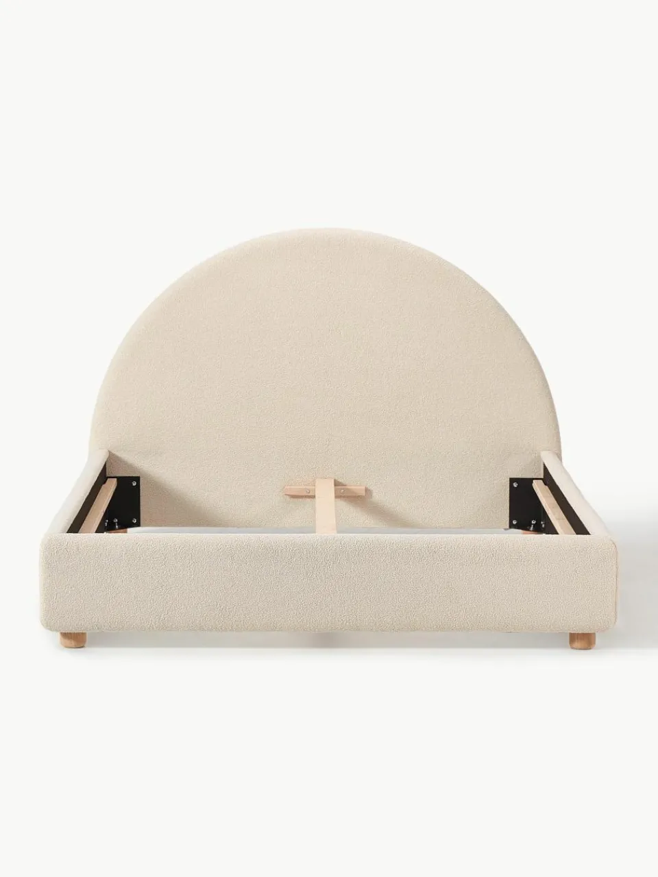 Teddy gestoffeerd bed Ebba^Westwing Collection Fashion