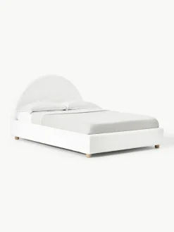 Teddy gestoffeerd bed Ebba met opbergruimte^Westwing Collection Sale