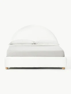 Teddy gestoffeerd bed Ebba met opbergruimte^Westwing Collection Sale