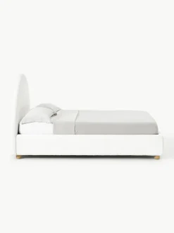Teddy gestoffeerd bed Ebba met opbergruimte^Westwing Collection Sale